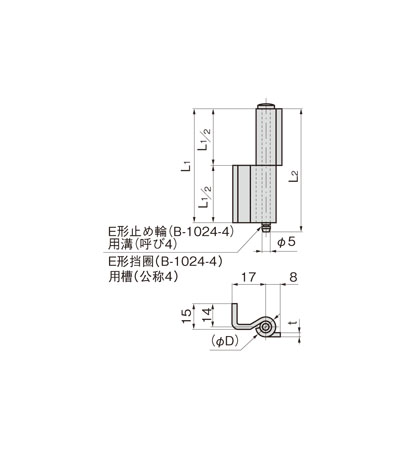 L型暗合页1型